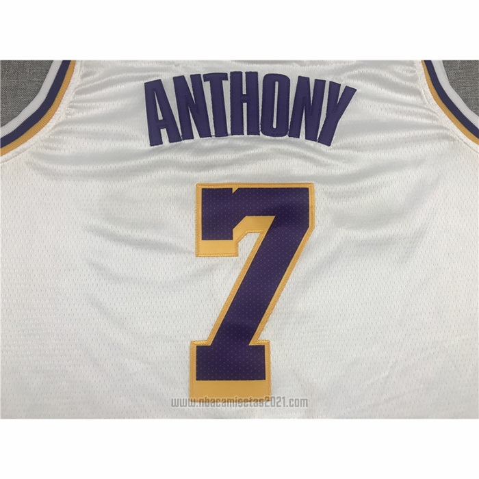 Camiseta Los Angeles Lakers Carmelo Anthony #7 Association 2021 Blanco